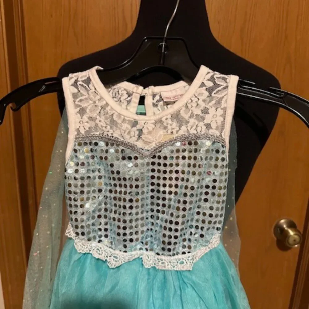 Elsa Frozen Inspired Dress  7368  Size 2 (100) NWT Boutique